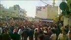 Protest in Deraa filmed on mobile phone