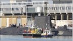 Police boarding HMS Astute