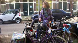 Peddling through Amsterdam